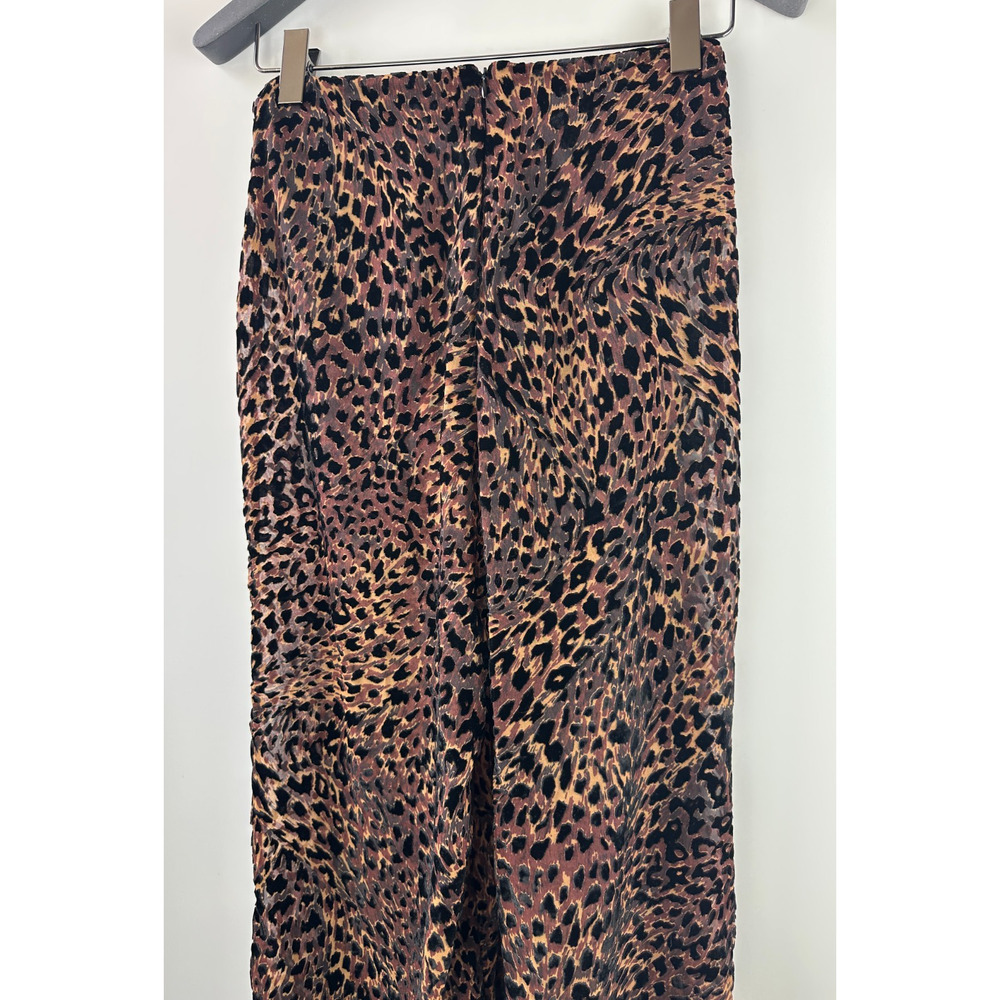 Camila Coelho Revolve Ivanna Pant Animal Leopard Print Burnout Sheer Small Tall - Picture 16 of 16